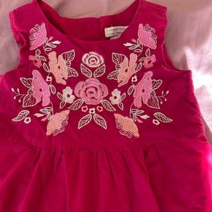 4T Pink Handkerchief Hem Dress